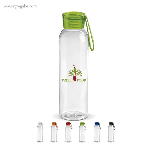 Botella de tritán con tapa de color 600 ml - RG regalos publicitarios