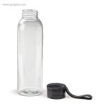 Botella de tritán con tapa de color 600 ml negra detalle rg regalos de empresa