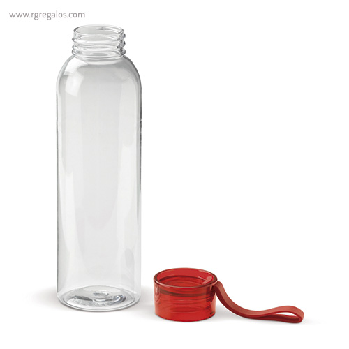 Botella de tritán con tapa de color 600 ml roja detalle rg regalos de empresa