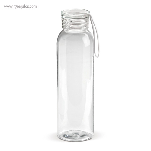 Botella de tritán con tapa de color 600 ml transparente- RG regalos publicitarios