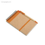Libreta de papel reciclado naranja rg regalos de empresa
