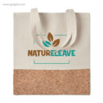 Bolsa combinación corcho y algodón natural logo rg regalos publicitarios