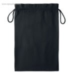 Bolsa algodon negra para regalo grande 30 x 47 cm rg regalos