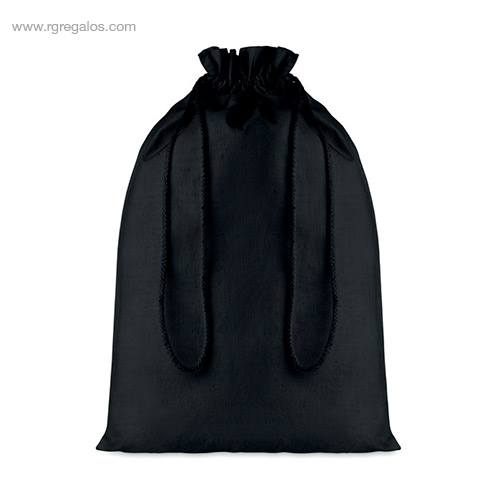 Bolsa algodon negra para regalo grande rg regalos