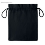 Bolsa algodón negra para regalo mediana 25 x 32 cm - RG regalos