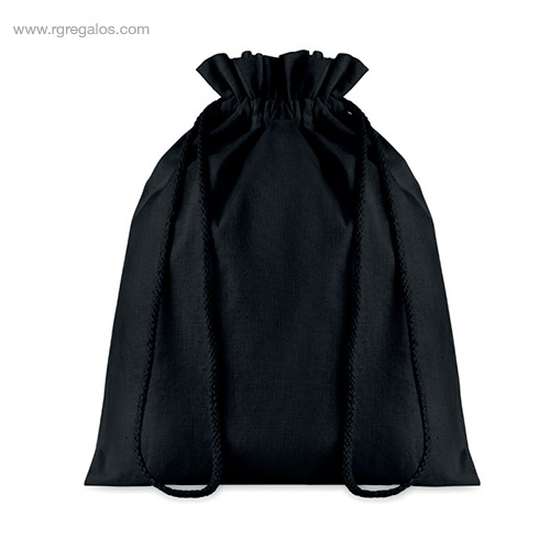 Bolsa algodon negra para regalo mediana rg regalos