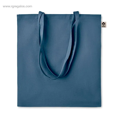 Bolsa algodon organico colores azul rg regalos