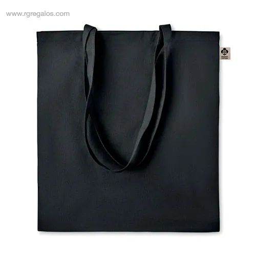 Bolsa algodon organico colores negra rg regalos