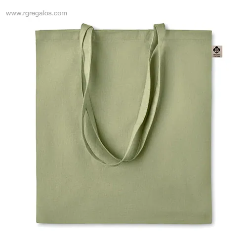 Bolsa algodon organico colores verde rg regalos