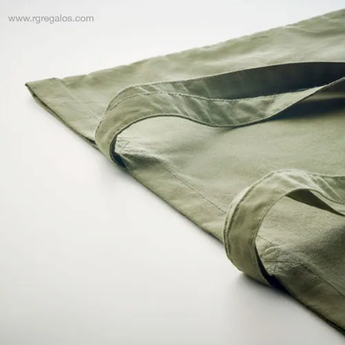 Bolsa algodon organico colores verde detalle rg regalos 1