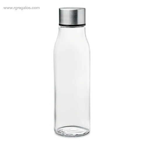 Botella de cristal 500 ml transparente rg regalos publicitarios
