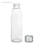Botella de cristal 500 ml transparente tapon rg regalos promocionales