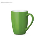 Taza ceramica colores 370 ml verde rg regalos publicitarios