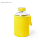 Botella con funda de neopreno 600 ml amarilla rg regalos