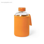 Botella con funda de neopreno 600 ml naranja rg regalos