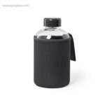 Botella con funda de neopreno 600 ml negra rg regalos
