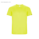 Camiseta tecnica eco hombre amarillo fluor rg regalos
