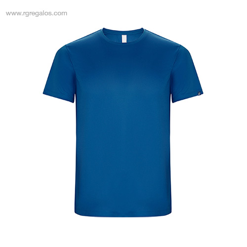 Camiseta tecnica eco hombre azul rg regalos