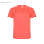 Camiseta tecnica eco hombre coral fluor rg regalos