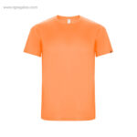 Camiseta tecnica eco hombre naranja fluor rg regalos