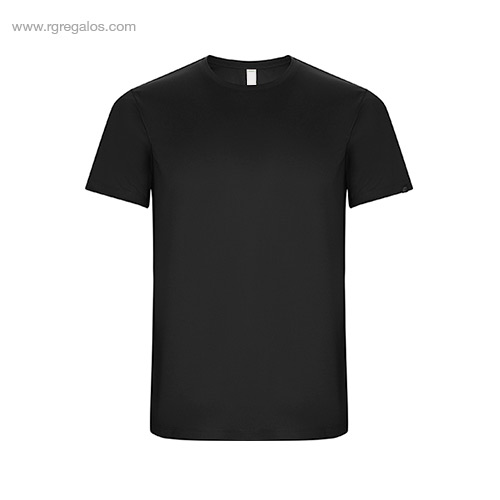 Camiseta tecnica eco hombre negra rg regalos