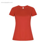 Camiseta tecnica eco mujer roja rg regalos