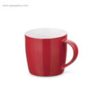 Taza ceramica colores brillantes 370 ml roja rg regalos de empresa