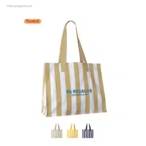 Bossa de platja ratlles cotó reciclat