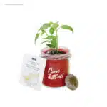 Maceta cristal personalizada arena color