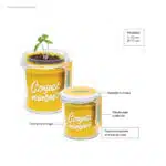 Maceta cristal personalizada detalles