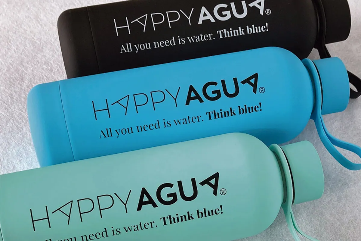 Botellas de agua para happy agua
