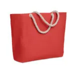 Bolsa de playa algodón roja  RG regalos