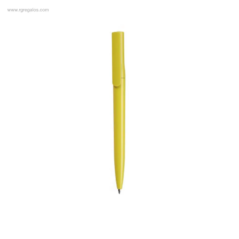 Bolígrafo-RPET-opaco-amarillo-RG-regalos