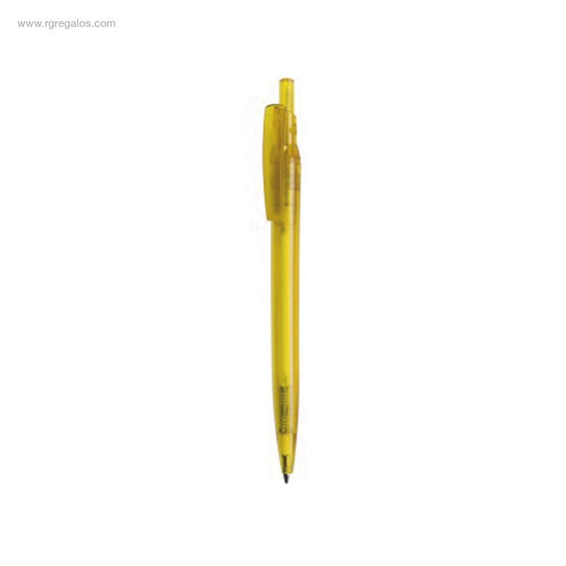 Bolígrafo-RPET-transparente-amarillo-RG-regalos