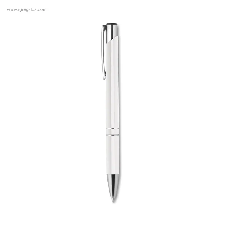Bolígrafo-aluminio-brillante-blanco-RG-regalos