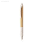 Bolígrafo de bambú y trigo blanco RG regalos publicitarios