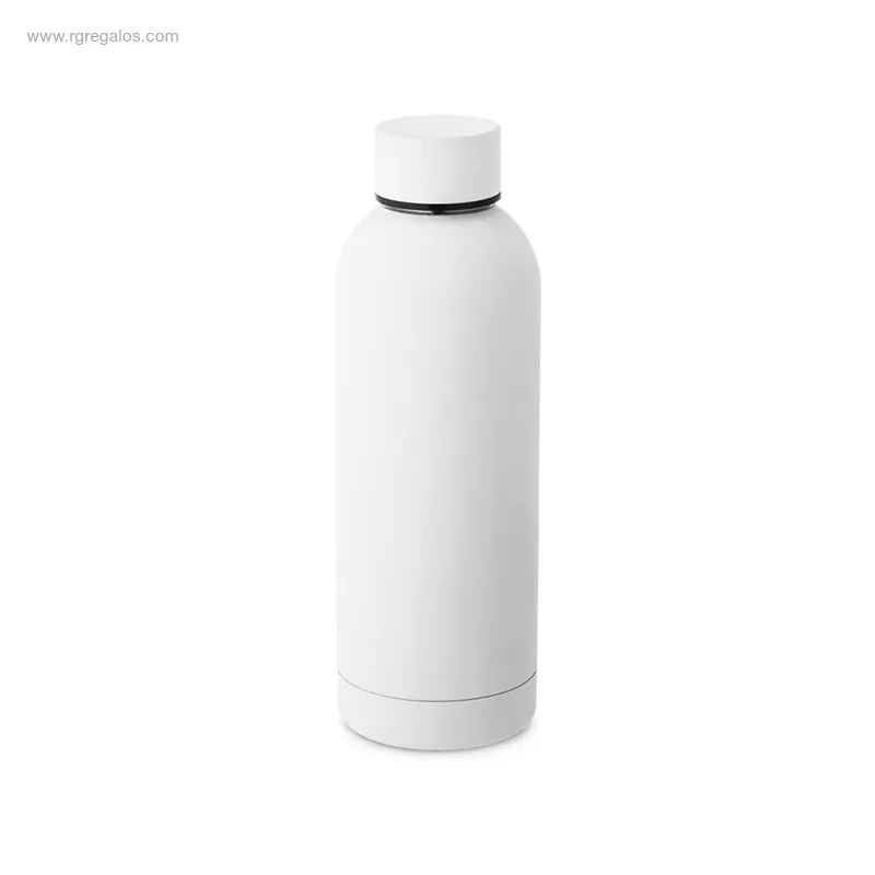 Botella acero inox tacto suave blanco RG regalos empresa