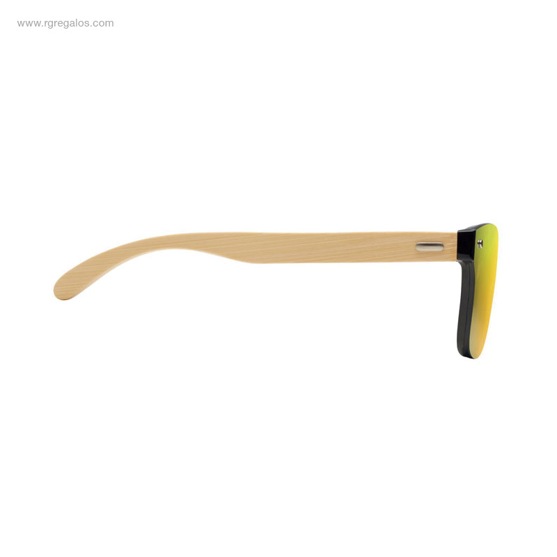 Gafas de sol bambú amarillas RG regalos publicitarios