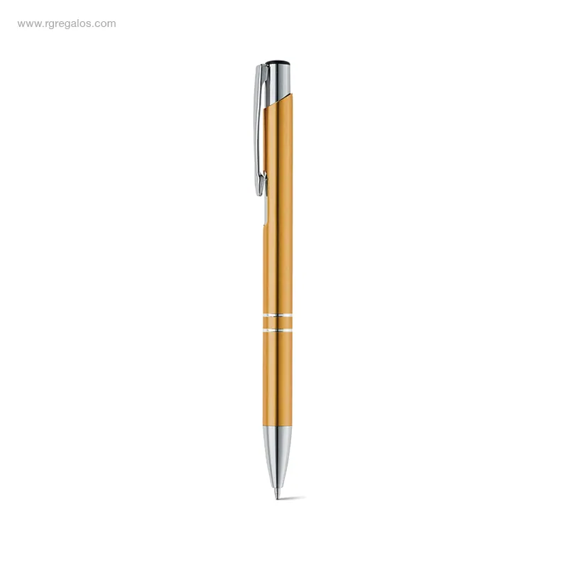 Bolígrafo-aluminio-brillante-naranja-RG-regalos