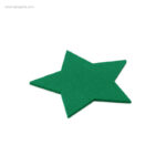 Posavasos Navidad fieltro estrella verde RG regalos