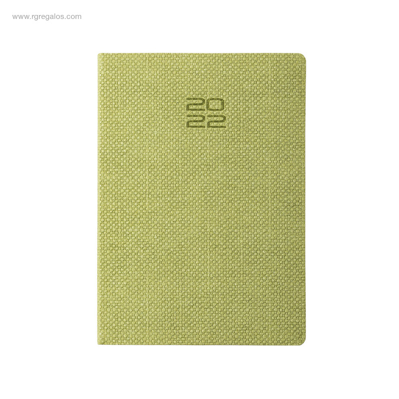 Agenda-2022-cartón-granulado-verde-RG-regalos