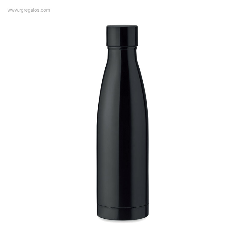 Botella termo aceroinox negro ml RG regalos