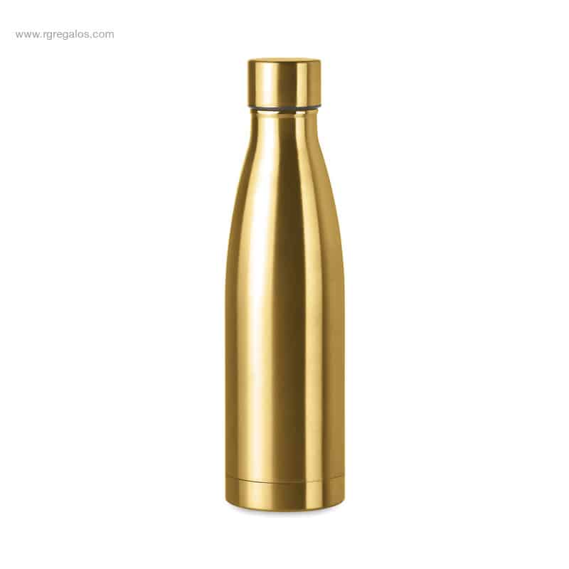 Botella termo acero inox 500ml dorada
