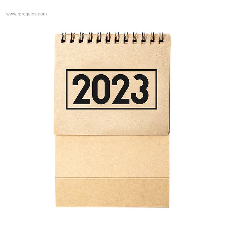 Calendario cartón reciclado 2023 plegado para regalo publicitario