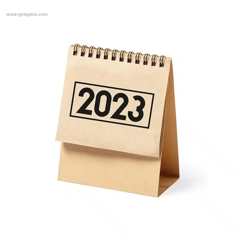Calendario cartón reciclado 2023 para regalo publicitario