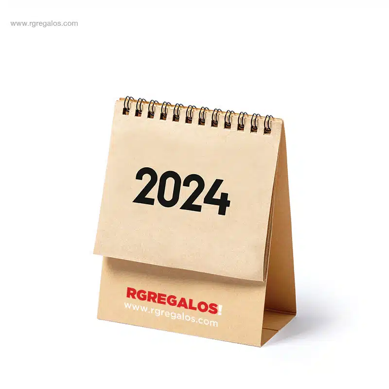Calendario cartón reciclado 2024 personalizado
