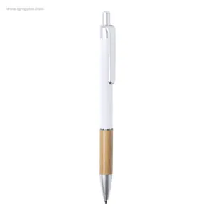 Bolígrafo bambú y aluminio blanco RG regalos
