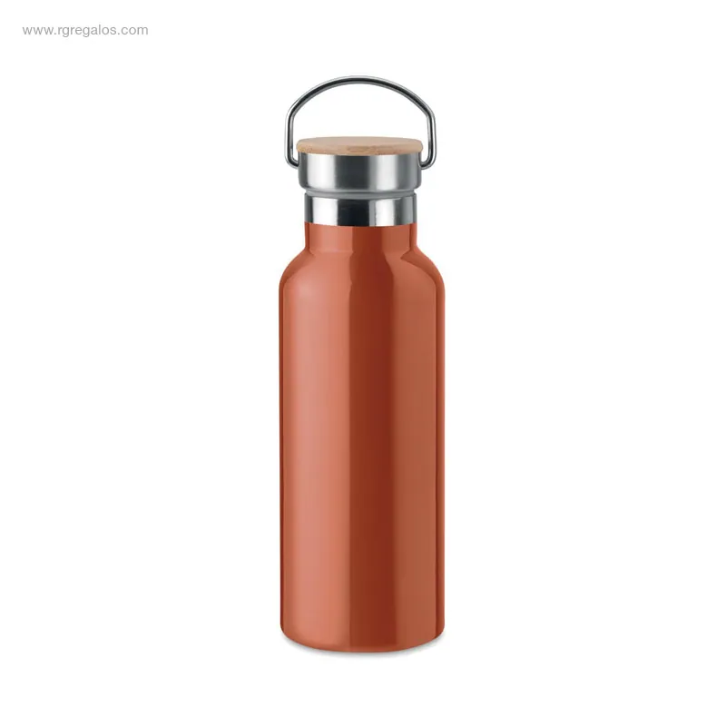 Botella-acero-impresión-360º-naranja-RG-regalos