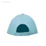 Gorra algodón personalizada 160gr azul cielo cierre