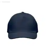 Gorra algodón personalizada 160gr azul marino frontal